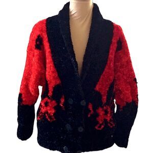 Red and black  Sweaters SZ M